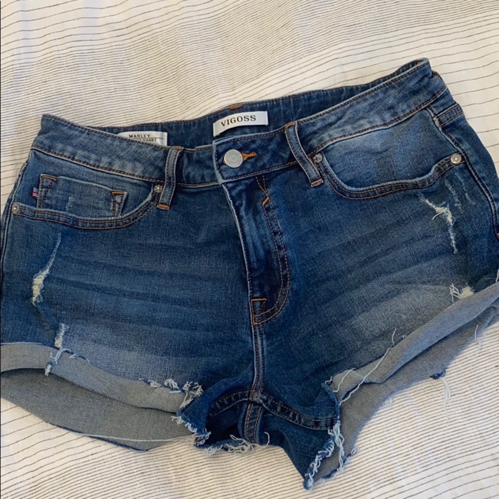 Denim shorts